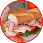 HAM & CHEDDAR SUBMARINE SANDWICH 